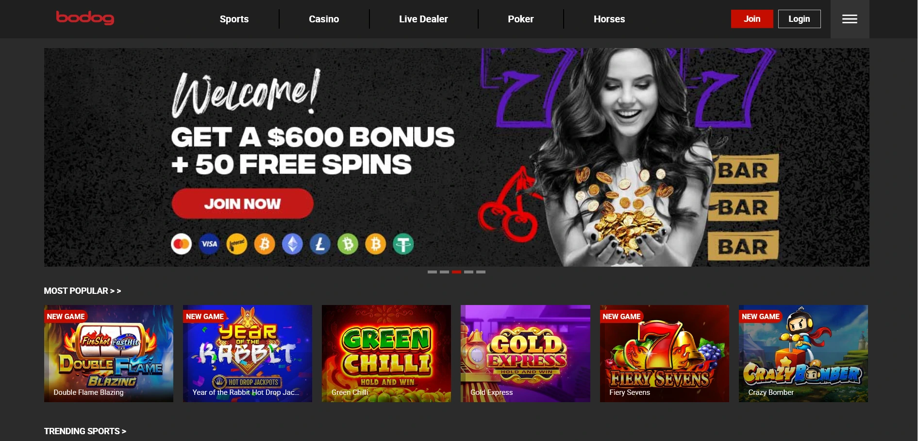 bodog casino screen